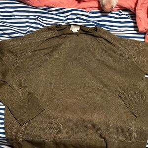 H&M Olive Green Crew Neck Sweater